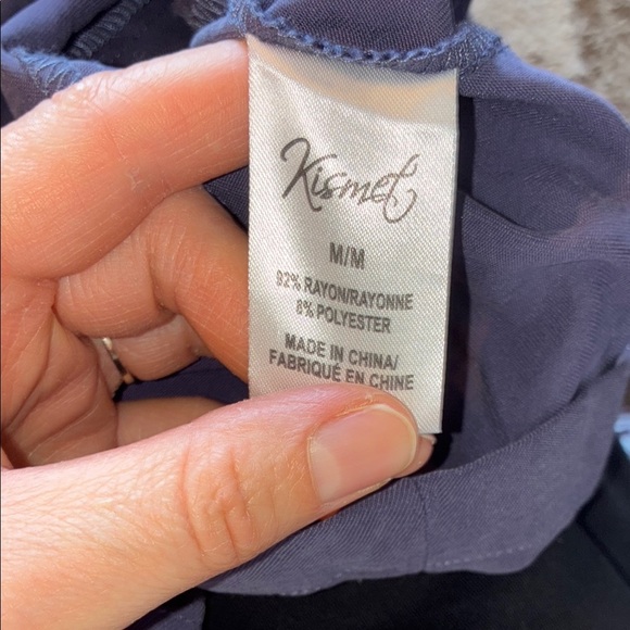 Kismet Utility Jacket Blue with Cinched Waist and Collared Neckline - Picture 11 of 15